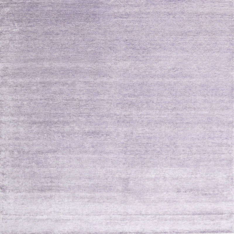 Tapis contemporain violet / gris, Carré 5 pi