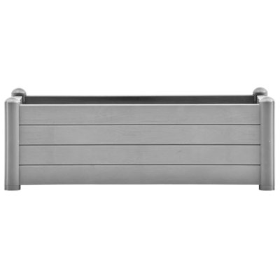 Dakota Fields Garden Raised Bed PP Stone Gray 100 x 43 x 35cm