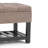 Saxon 43"W Vegan Leather Transitional Storage Ottoman Bench with Tufted Lift-Top and Open Bottom Shelf-572715303-546802049