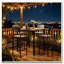 Solid Wood and Steel Top Dining Set