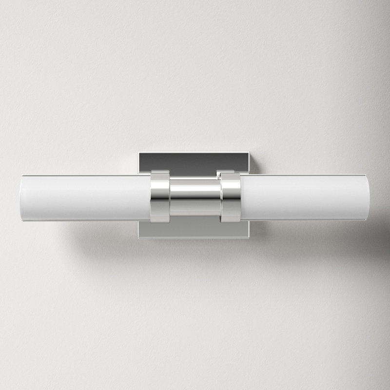 Hearne Single Frosted Dimmable LED Vanity Light, Chrome
