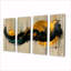 «Gold», jeu optique en spirale «V» - art mural Constructivism - ensemble de décorations murales modernes-1228033952-1228033983