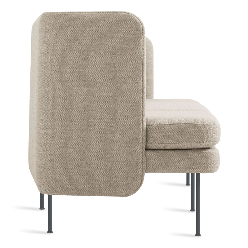 Bloke Sofa, Tait Stone Textured Basketweave, 34" H x 95" W x 32" D, Slate