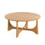 Lumi Oak Effect Wooden Round Coffee Table