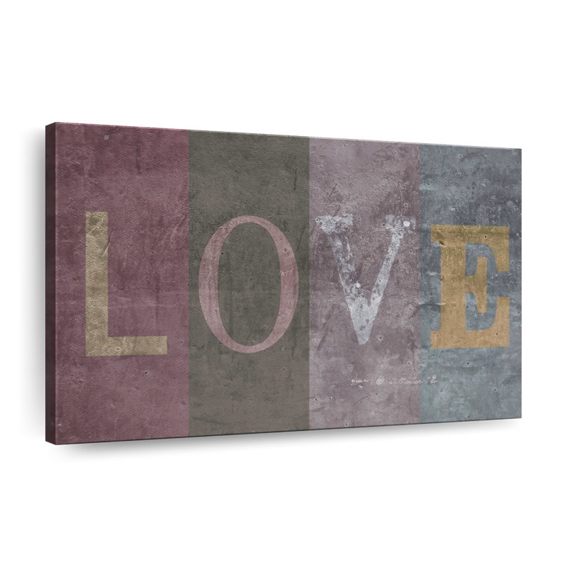 «Love Sign», reproduction sur toile, H 8 po x l 12 po x P 1 po