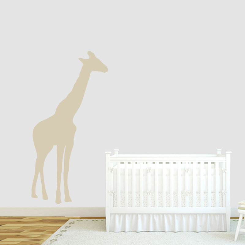 Adhésif décoratif girafe, Beige