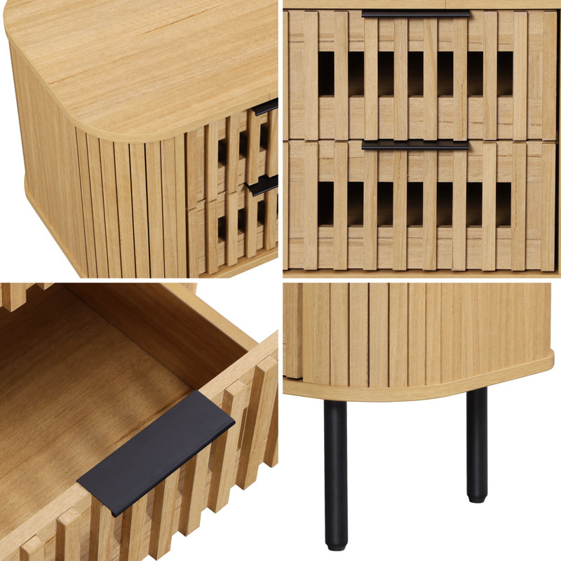 22.5 '' Fluted End Tables