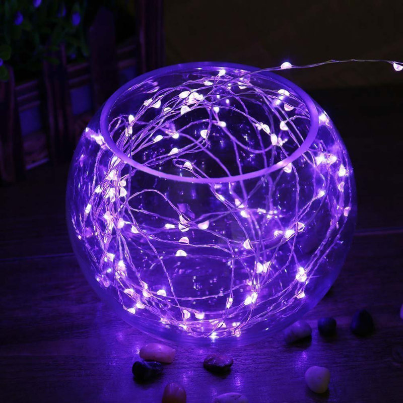 Mini guirlande de lumières, Mauve