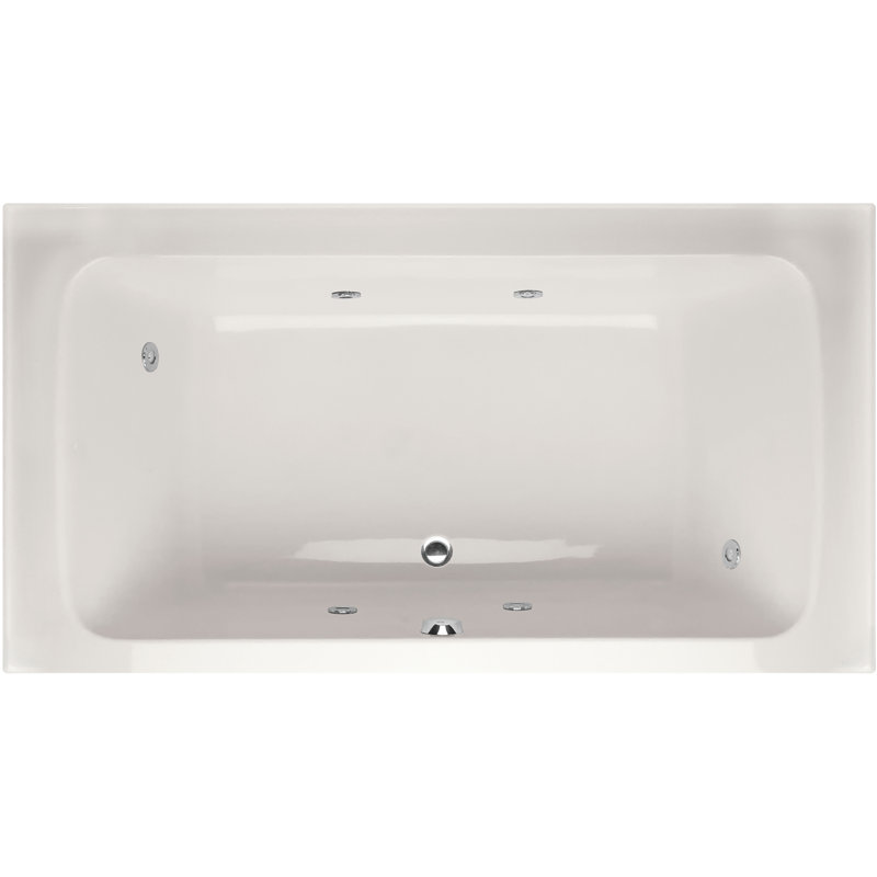 Rachael 66'' x 36'' Acrylic Bathtub, White