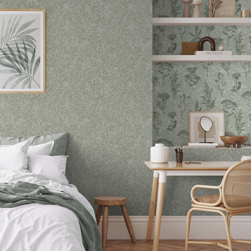 Cork Texture Wallpaper, Sage