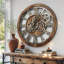 Horloge murale ronde surdimensionnée de 24 po pour le salon avec la collection America-73808859
