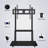 JYXCN Adjustable Height Smart Board Cart | Compatible with 32-70 Inch Screens, 300lb Weight Capacity