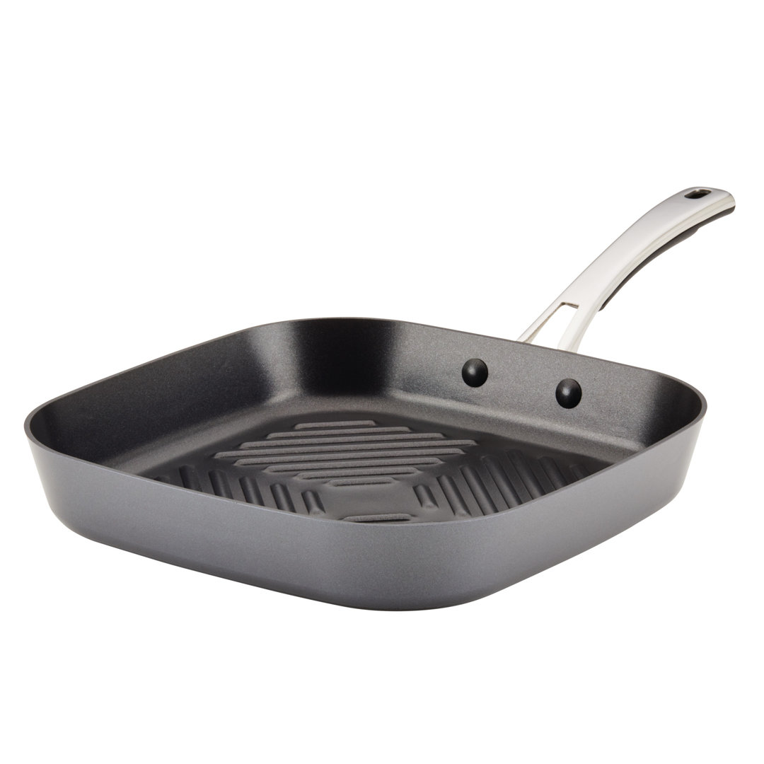 Rachael Ray Cook + Create Hard Anodized Nonstick Deep Grill Pan, 11-Inch Rachael Ray