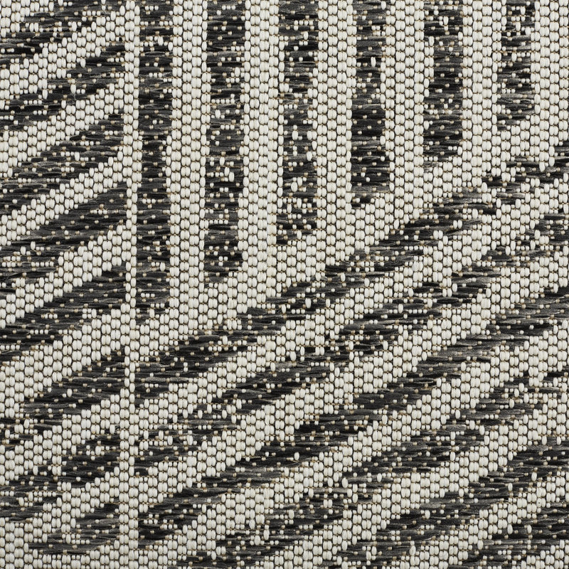 Silva Geometric and Striped Indoor / Outdoor Area Rug , Runner 2' x 6'11"