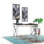 Bureau en MDF Madison / chrome Madison