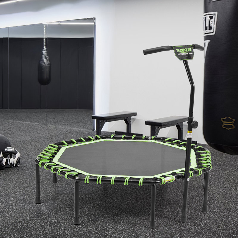 Freeport Park ft Octagon Backyard Trampoline, Black/Green