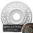 Endurathane Antioch Ceiling Medallion, 18"OD x 3 1/2"ID x 1 3/8"P (Fits Canopies up to 3 1/2"), Hand-Painted Painted Turtle Crackle Finish-28579665