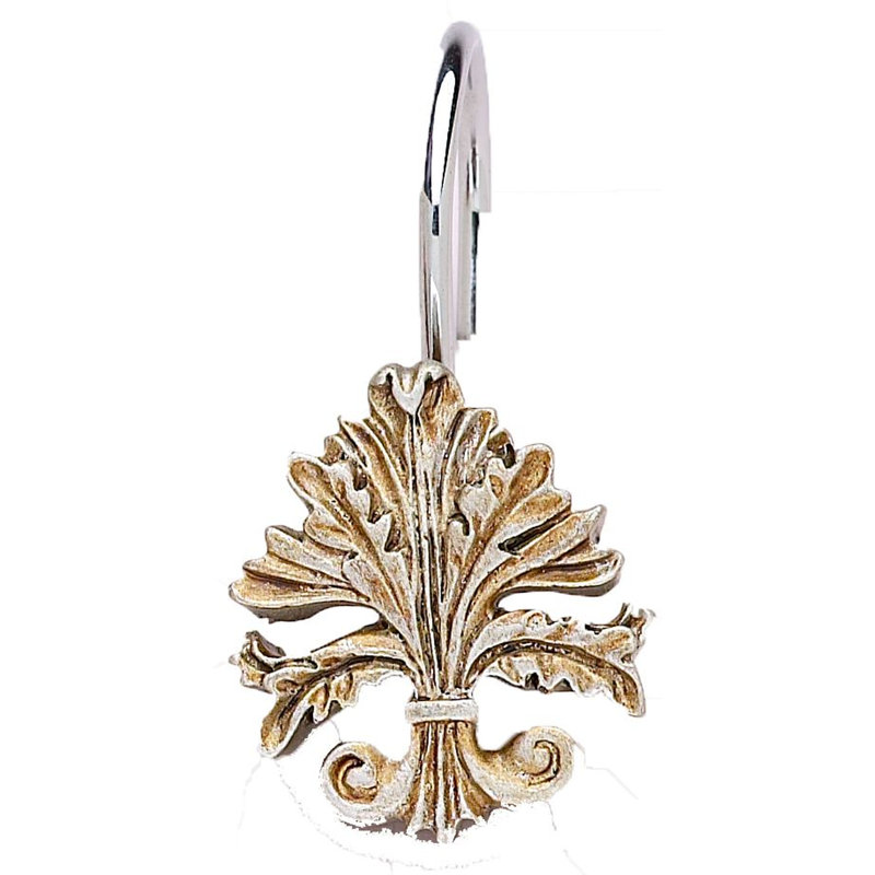 Crochets de rideau de douche Melvin, Argent