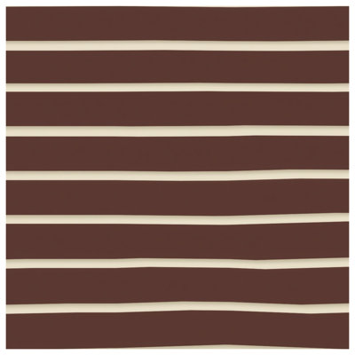 Édredon brun à rayures beige