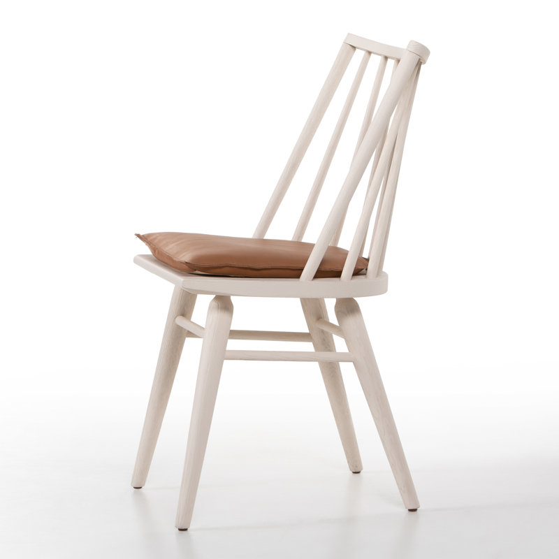 Solid Wood Dining Chair, White