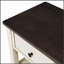Console rétro avec deux tablettes ouvertes et tiroirs, structure en bois de pin massif pour la vie moderne (espresso et beige)-313731359-313731345