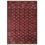 Red Antique Turkman Tekke Tribal Geometric Bokhara Design Rug