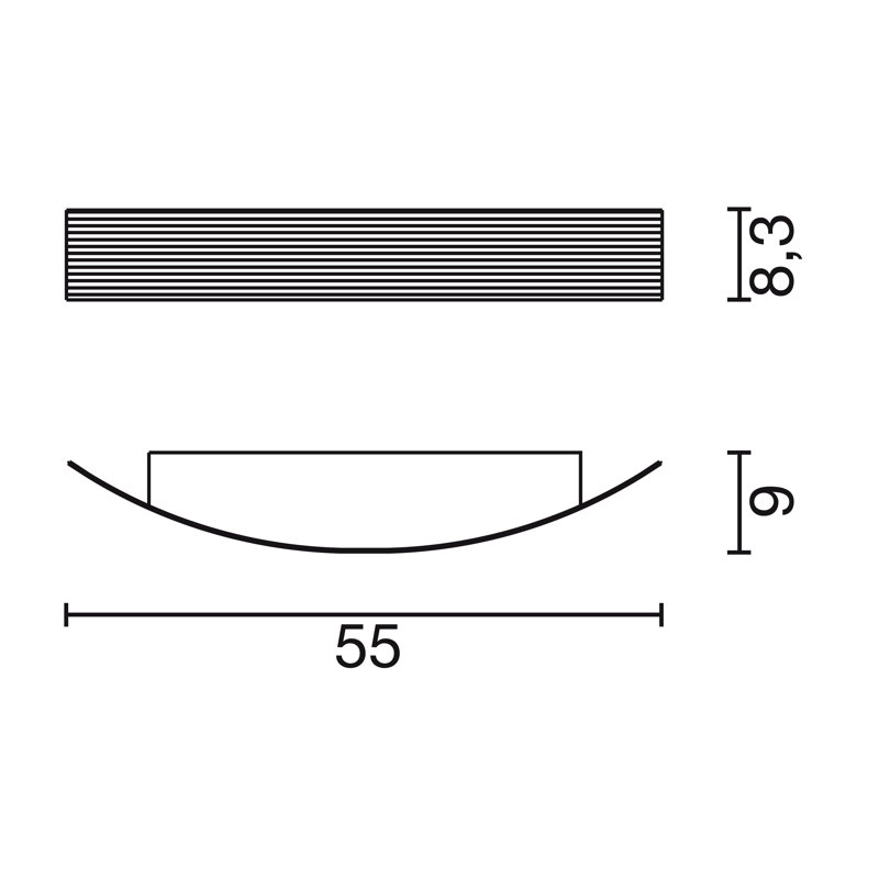 LED Flush Mounted Sconce, Stainless Steel