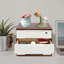 Boîte de rangement de bureau en bois à 3 niveaux avec tiroirs-1353301950