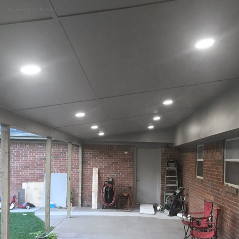 Luminaire encastré à DEL 6,77 "à intensité variable ultra-mince avec lumière du jour J-Box 5000K