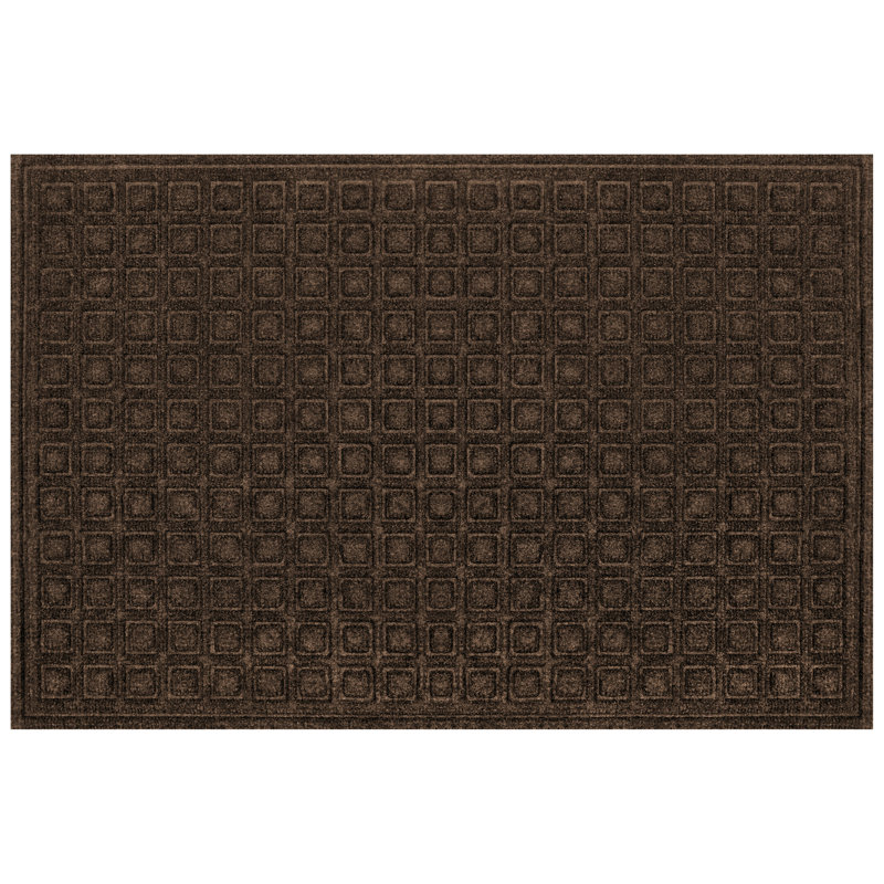 Paillasson Textures Blocks, Brun, L 24 po x L 36 po