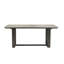 Table de salle à manger rectangulaire extensible avec base campagnarde moderne