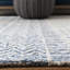 Tapis oriental ivoire / bleu marine en laine touffeté à la main Ambr-1235510329
