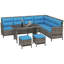 Keya 8 - Person Patio Conversation Set with Cushions-2014911705