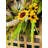 Faux Sunflower Polyester 24'' Wreath