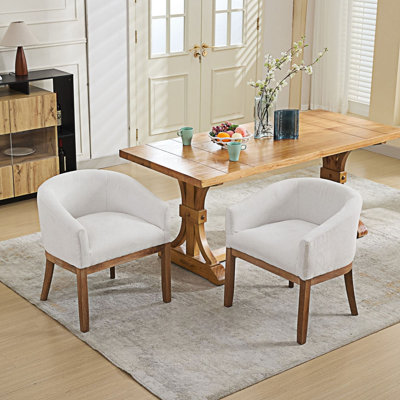 Upholstered Barrel Dining Chair Accent Chair