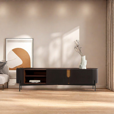Solid wood multi-layer modern minimalist TV cabine