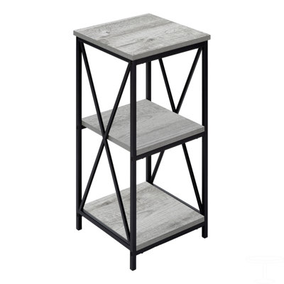 Accent Table, Side, End, Nightstand, Lamp, Laminate, Metal, Contemporary, Modern