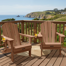 Outdoor Adirondack Chair Set Weather-Resistant HDPE Foldable Patio Chair Fire Pit Chair with Cup Holder