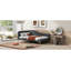Upholstered Daybed With Headboard And Armrest, Support Legs-1383480594-1383480604