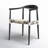 Kazbah Leather Dining Arm Chair-2105392400