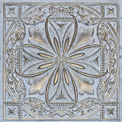 Milan 2 Ft. x 2 Ft. Drop-In or Glue-Up PVC Ceiling Tile