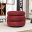 Fauteuil demi-tonneau rembourré et pivotant-1711897631