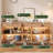 Mid ancient style storage sideboard cabinet