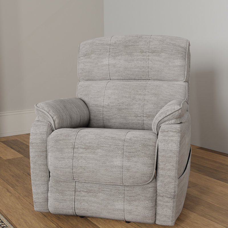Plush Fabric Power Lift Chair In Lucie Dove