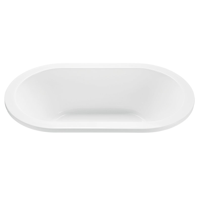 MTI Solutions New Yorker 2 Standard Whirlpool Tub, White, 22.5" H x 71.5" W x 41.75" D, Undermount