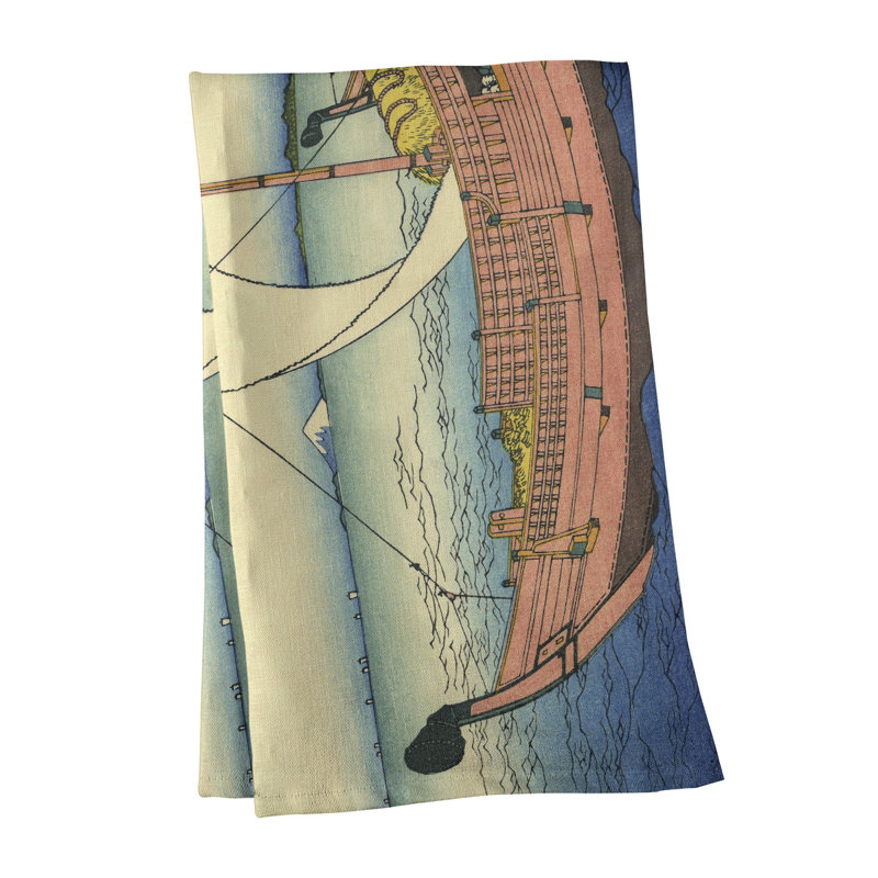 Hague Tea Towel Kitchen Towel, Cotton Twill, Sea