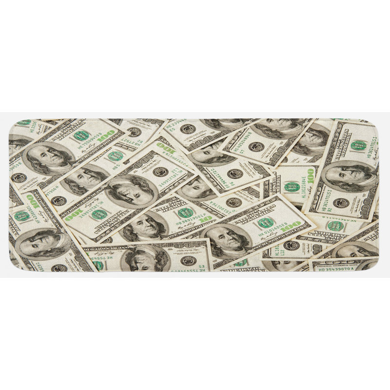 Tapis de cuisine argent