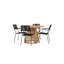 Claudius 4 - Person Acacia Solid Wood Patio Dining Set Round Table