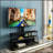 Multi-Function Angle And Height Adjustable Tempered Glass  TV Stand