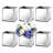Ciarah Square Glass Table Vase Crushed Diamond Paper Inlay(Set of 6)
